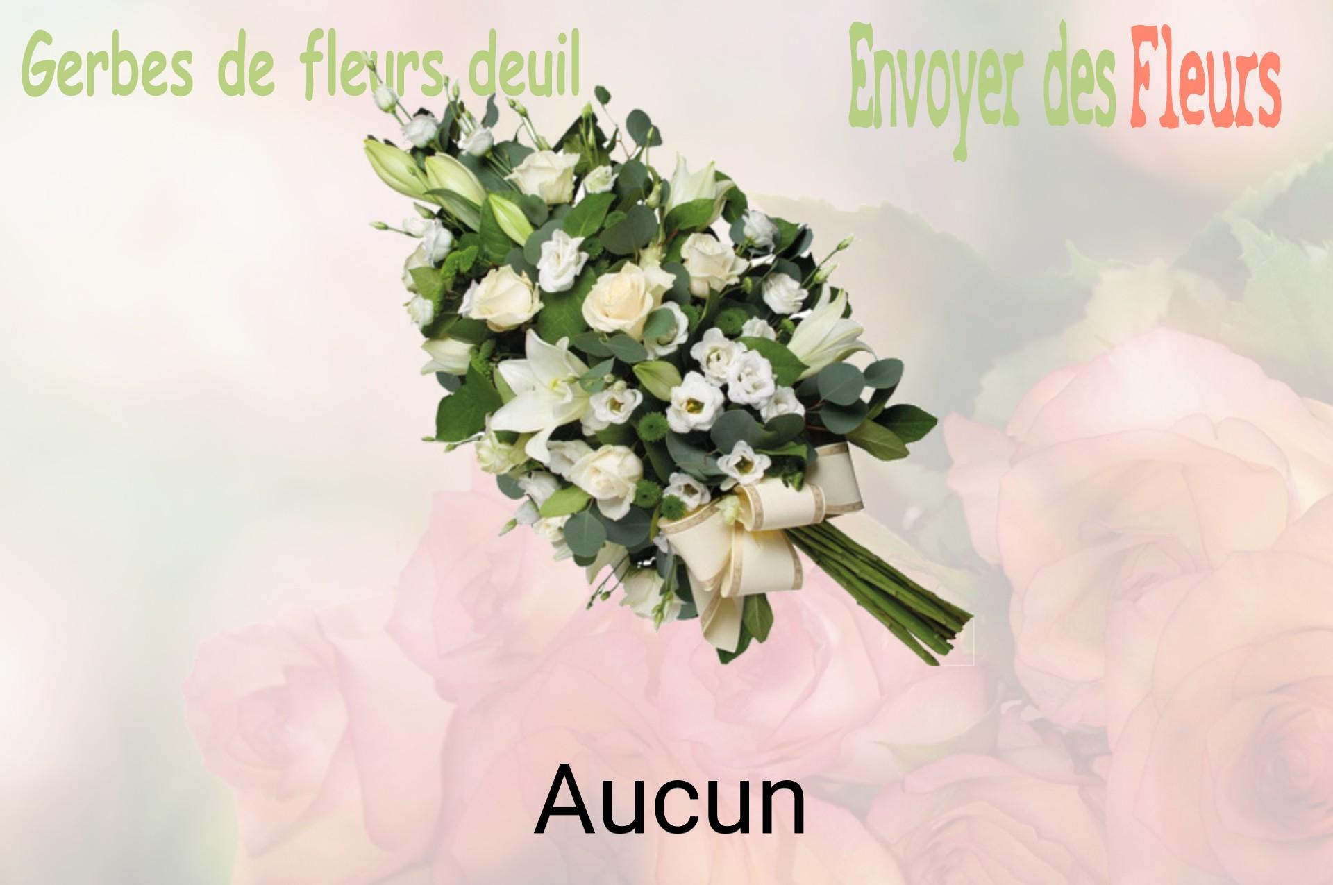 Gerbe de fleurs de deuil livrée à Aucun